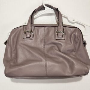 Coach Taylor Elegant Satchel Leather Lilac Purple Handbag